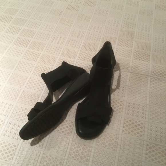 Black Sandals with Ankle Strap - Picture 2 of 2